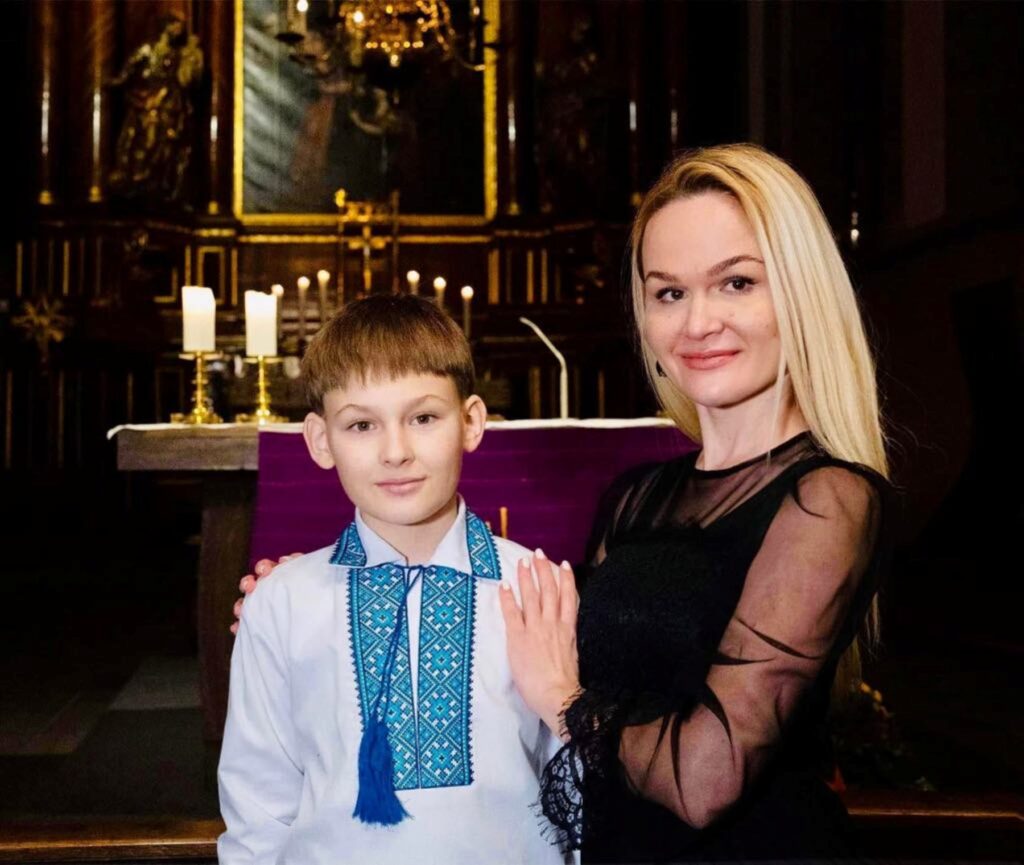 Daniel und seine Mutter Olena Romanow - eine musikalische Familie Foto: Privat