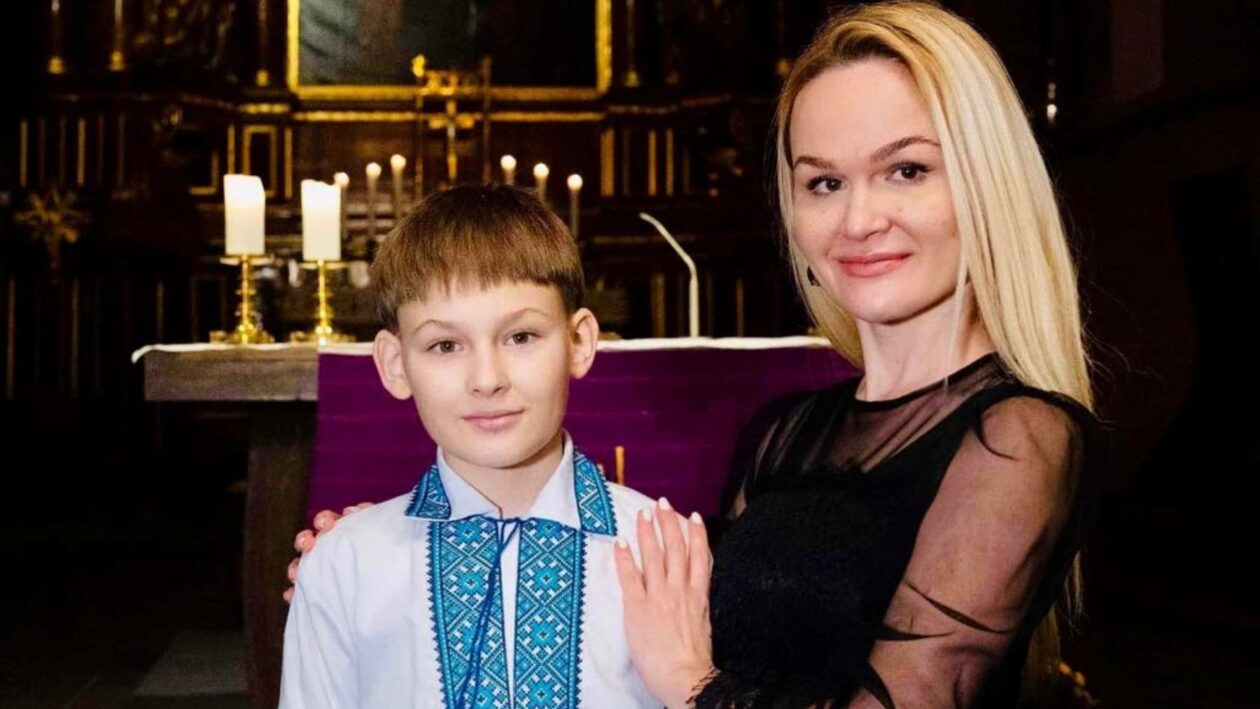 Daniel und seine Mutter Olena Romanow - eine musikalische Familie Foto: Privat