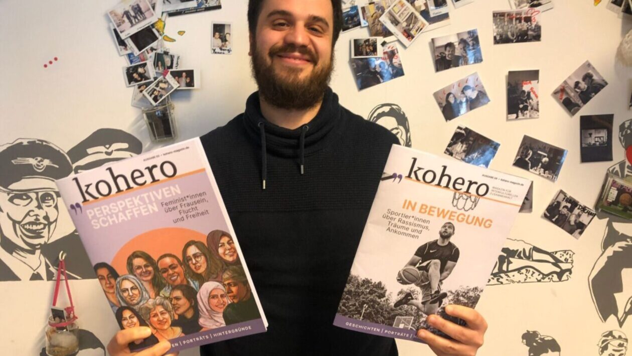 Ahmad al Zaher ist der Gründer des Magazins. 2017 gib es als "Das Flüchtlingsmagazin" an den Start. Inzwischen wendet es sich an alle Leser:innen.