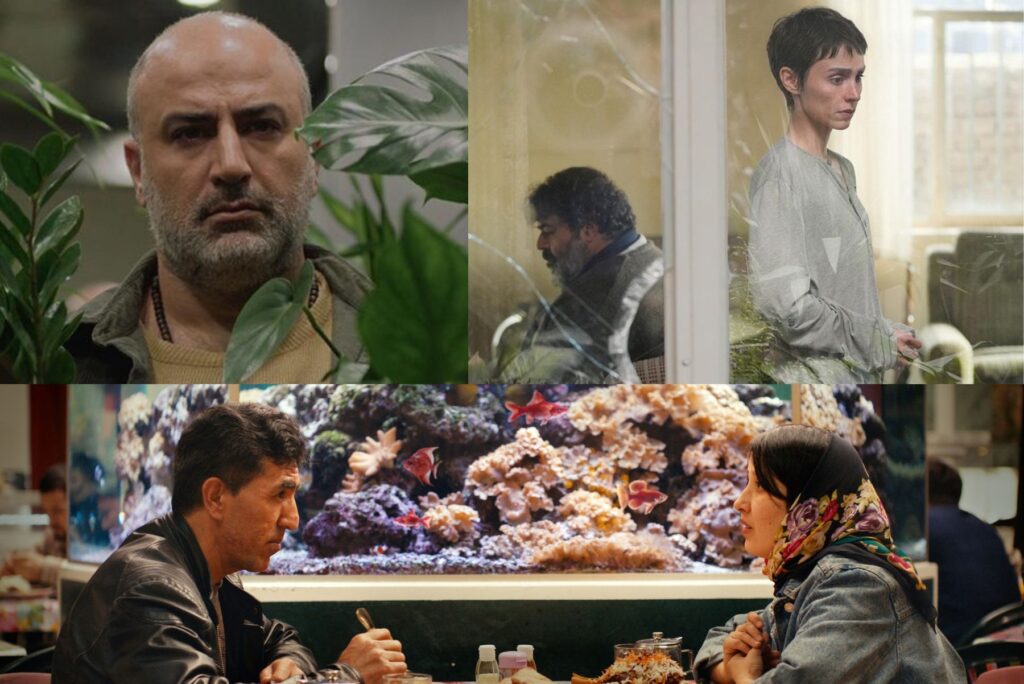 فیلم‌هایی از افغانستان و ایران در جشنواره فیلم هامبورگ. بالا سمت راست فیلم مراقب. عکس:  © Seven Springs Pictures. بالا سمت چپ عکسی از فیلم کمی نور. عکس: © Salaud Morisse. پایین صحنه‌ای از فیلم مردان خوب وجود ندارند. عکس: © Virginie Surdej