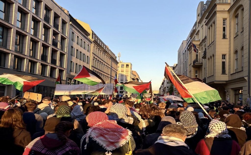 مظاهرة تضامنية مع فلسطين في الذكرى الثالثة للحرب على غزة 
 Christina Heuschen © 
