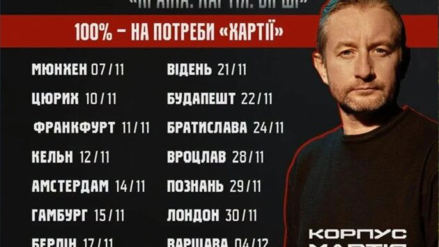 Письменник , музикант і військовослужбовець Сергій Жадан вирушає у благодійний тур Європою 